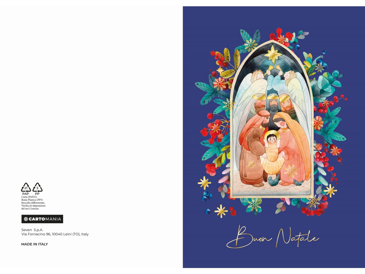 Biglietti natale presepe cartomania | Seven