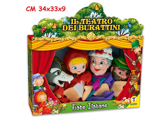 Marionette teatrino fiabe 4pz 74134