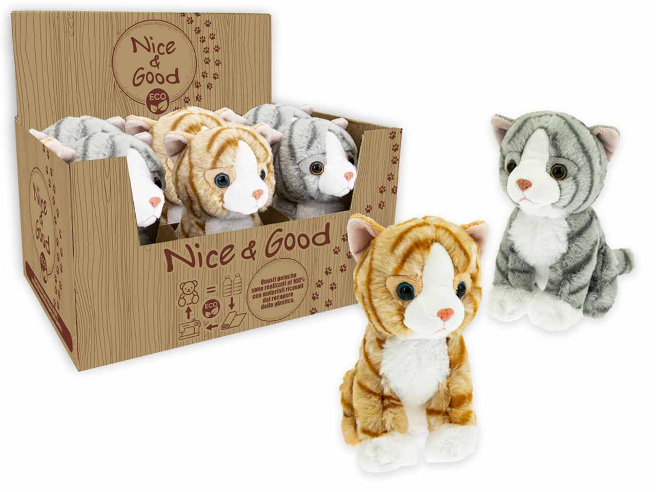 Nicegood gatti 18 cm 2 col. 39424