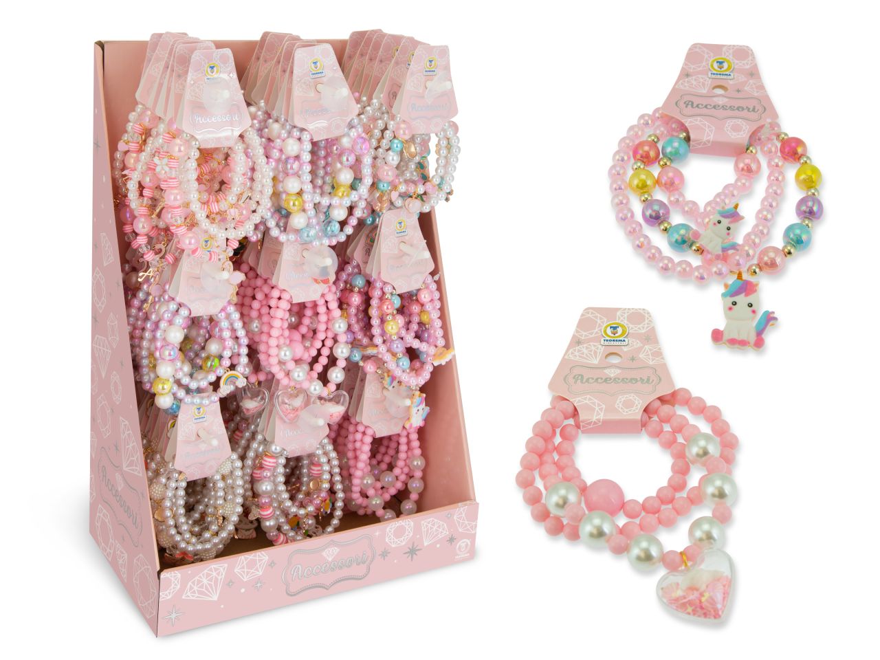 Set collana e braccialetto assortiti ortiti