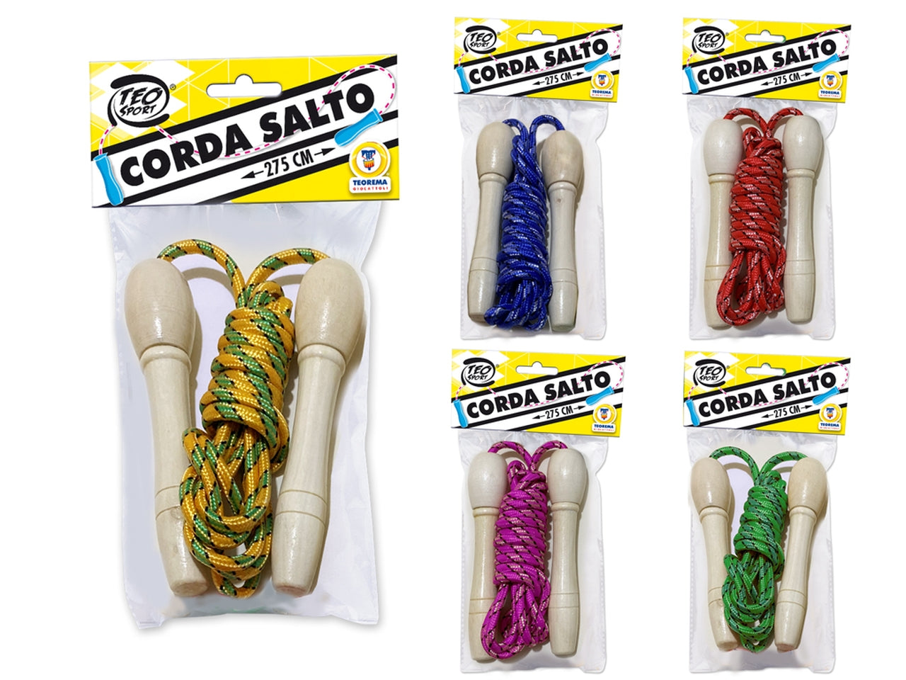 Corda da salto 275cm 5 colori assortiti