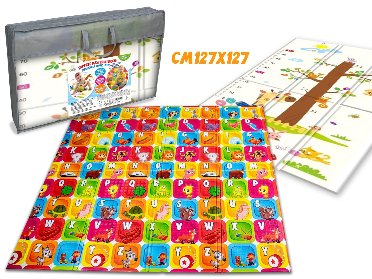 Gogo tappeto primi giochi pieghevoli 127x127