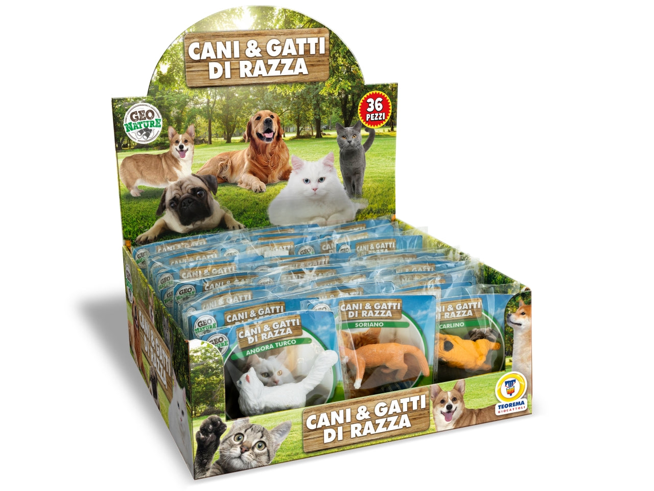 Geo nature - cani e gatti 12 modelli assortiti