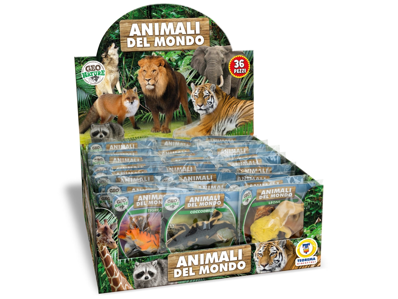 Geo nature - animali del mondo 12 modelli assortiti
