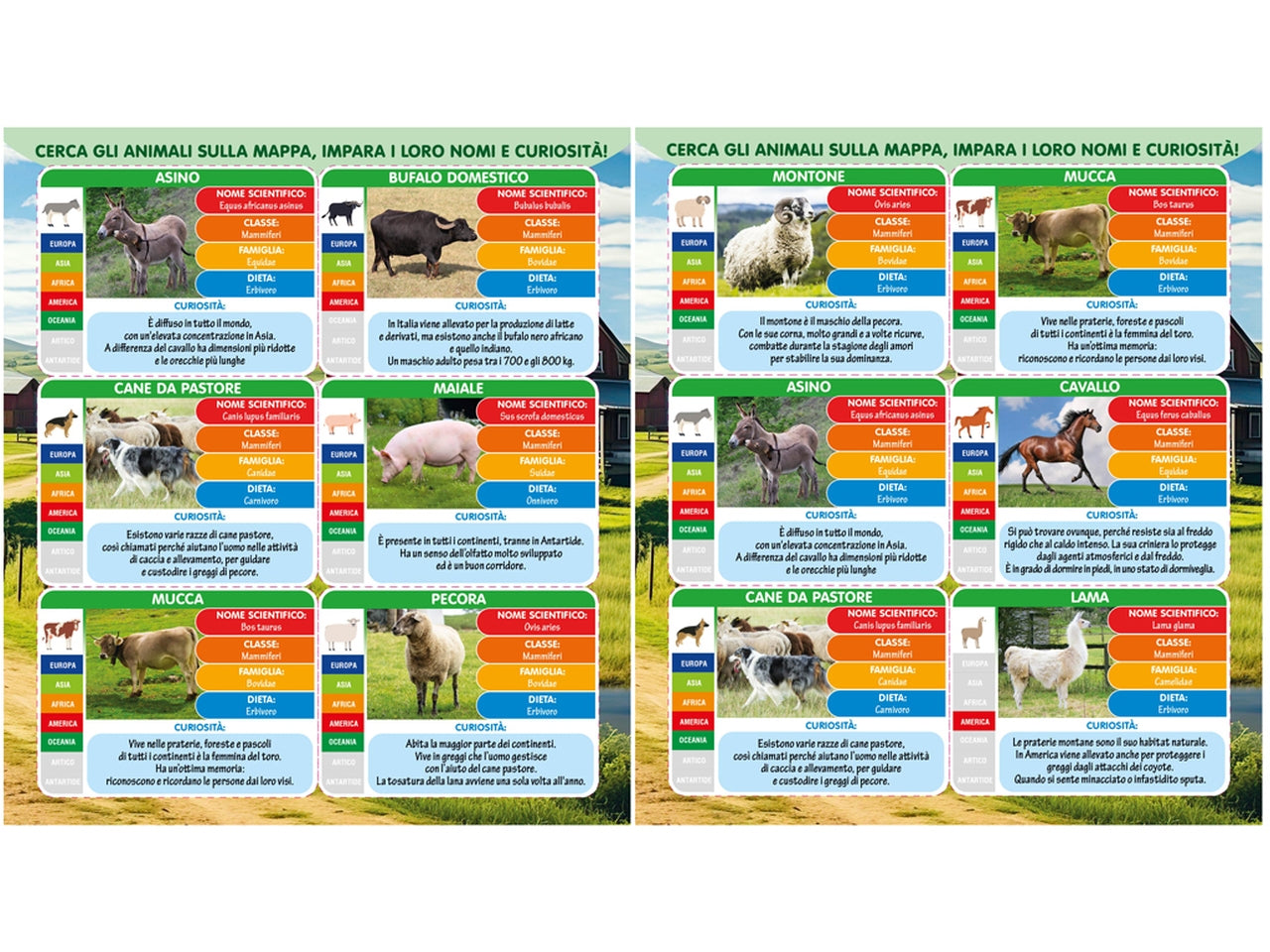 Geo nature animali della fattoria