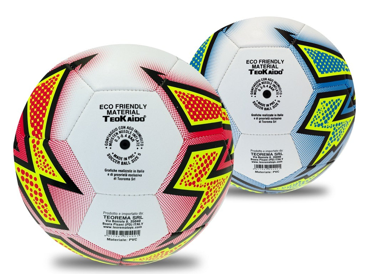 Teokaido pallone pvc calcio taglia 5