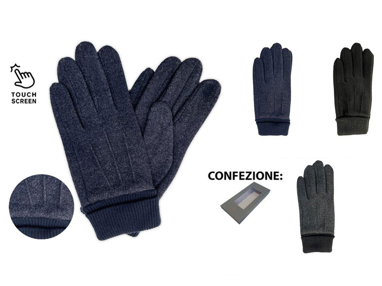 Guanto uomo basile assortito