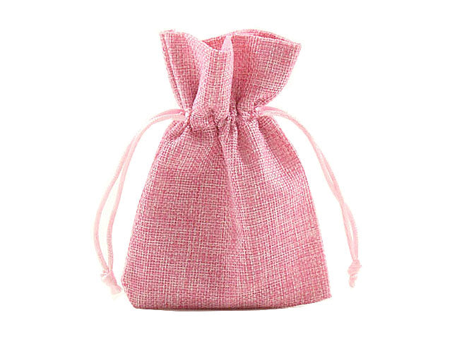 Sacchetto juta rosa 9,5x13 ck7022/p