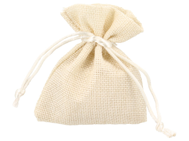Sacchetto stoffa con tirante panna 8x10 cm ck7307 pn