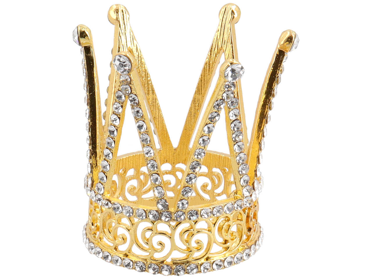 Corona metallo 4,3x5,4cm oro ck8522