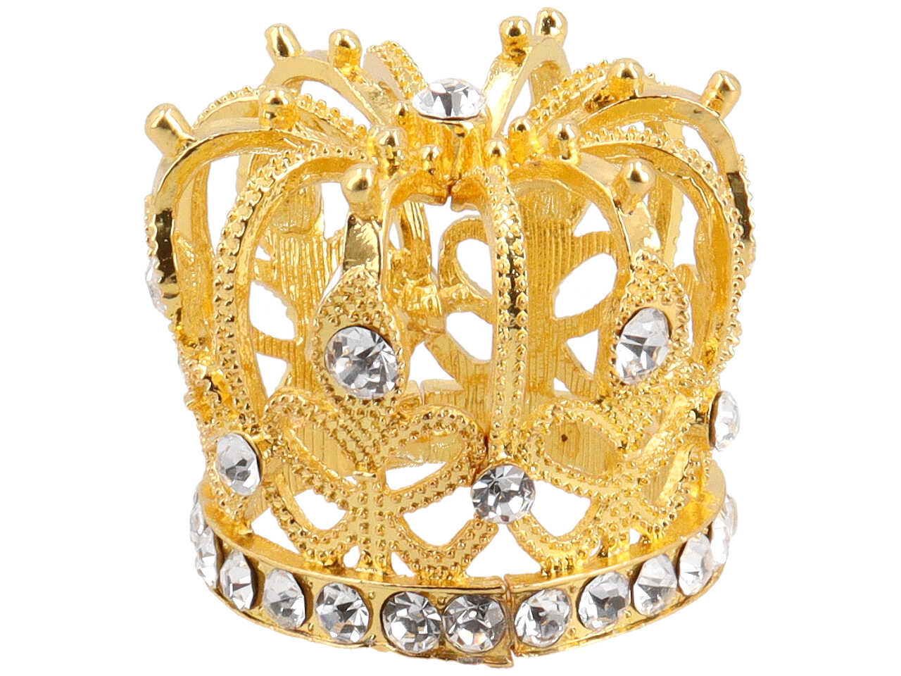 Corona metallo 4,4x4cm oro ck8523