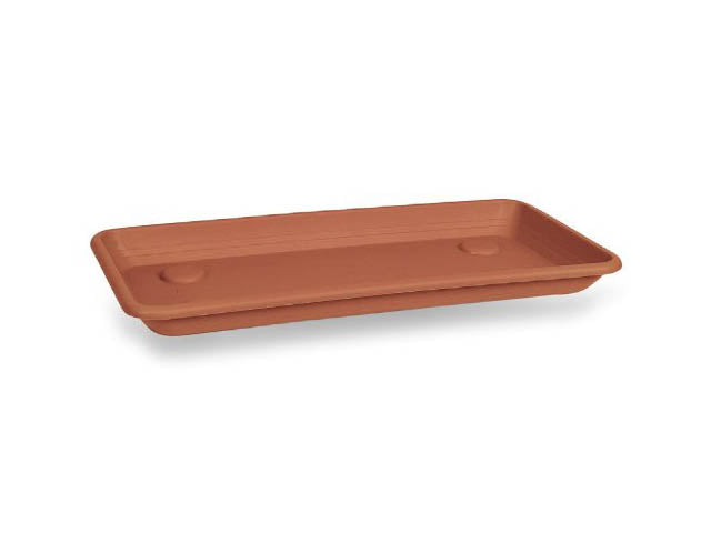 Sottofioriera rettangolare Anthea 80cm colore terracotta