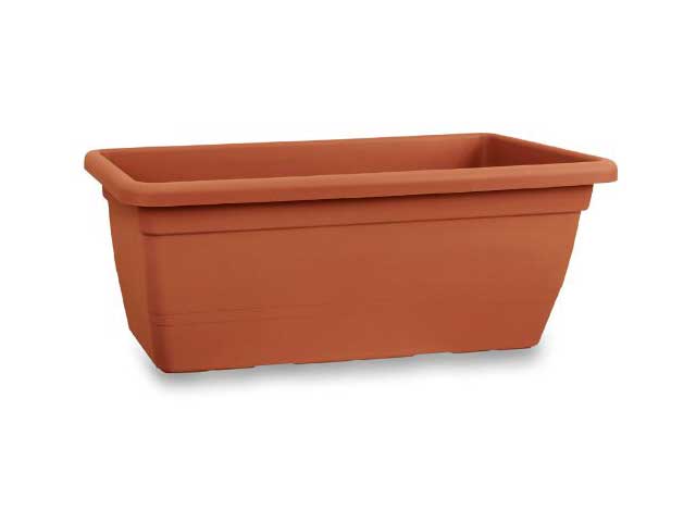 Fioriera rettangolare Anthea 60cm colore terracotta