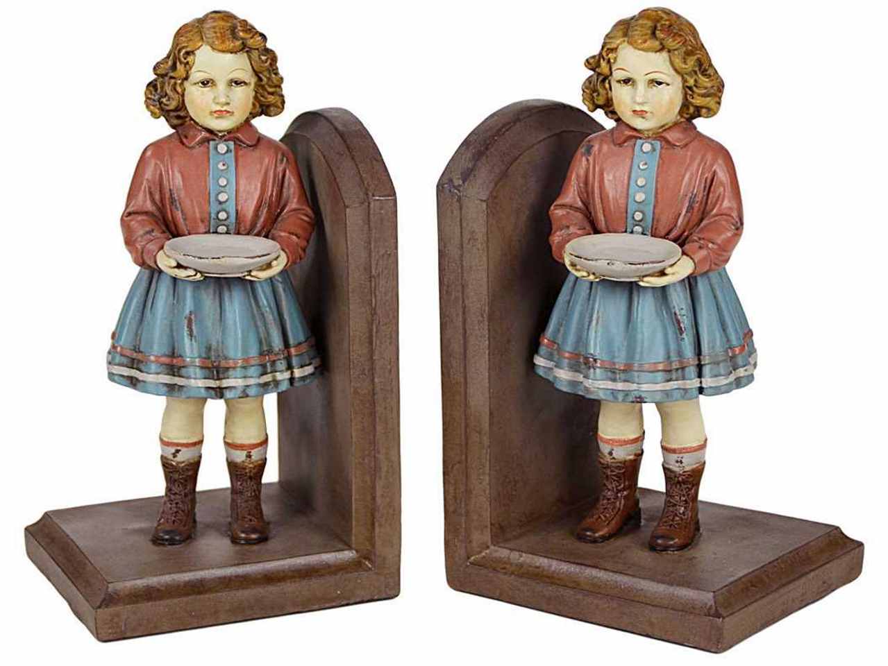 Reggilibri coppia bimba h23cm9155830000