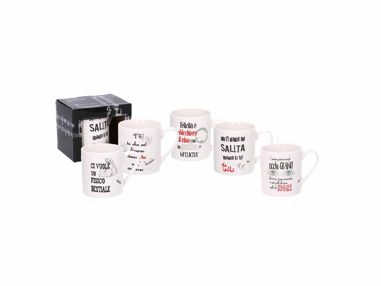 Tazza mug musical 5 assortitimenti cm8x11h9
