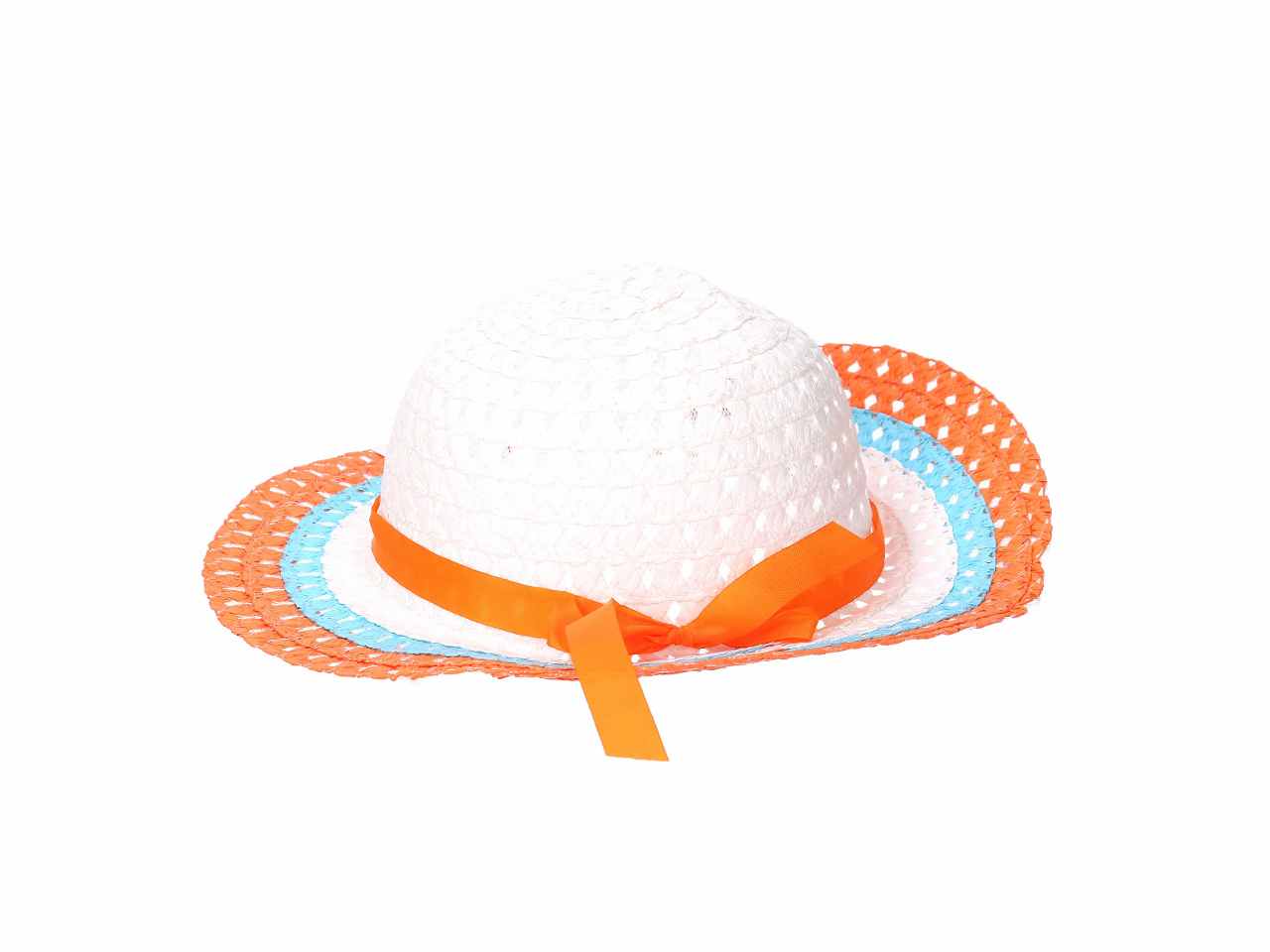 Cappello per bimba d.50x52cm multicolor in 6 colori assortiti