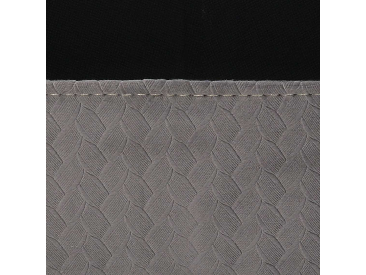 Cesta in velluto grigio effetto intrecciato 45x30x14 cm - Vacchetti