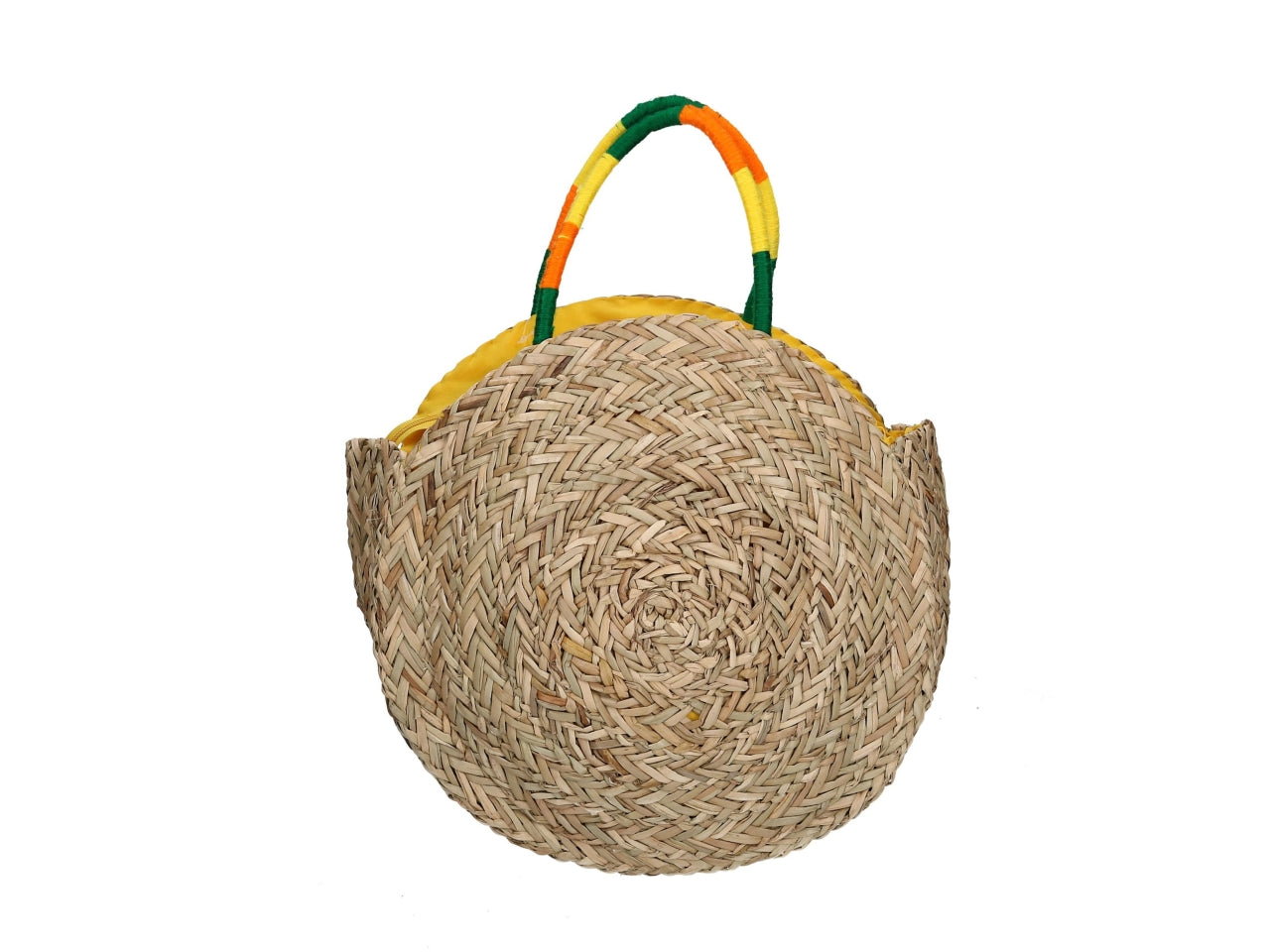 Borsa paglia con ananas d.39xh.12cm