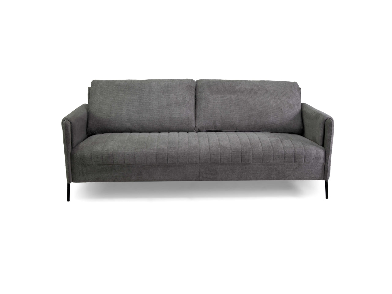 Divano tessuto 3 posti grigio 195x77xh.85cm