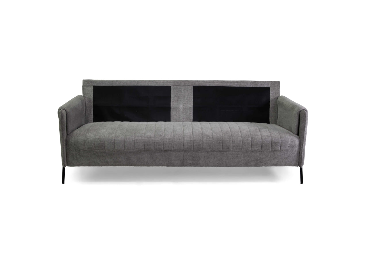 Divano tessuto 3 posti grigio 195x77xh.85cm