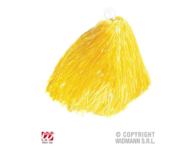 Pom pom unicolore giallo