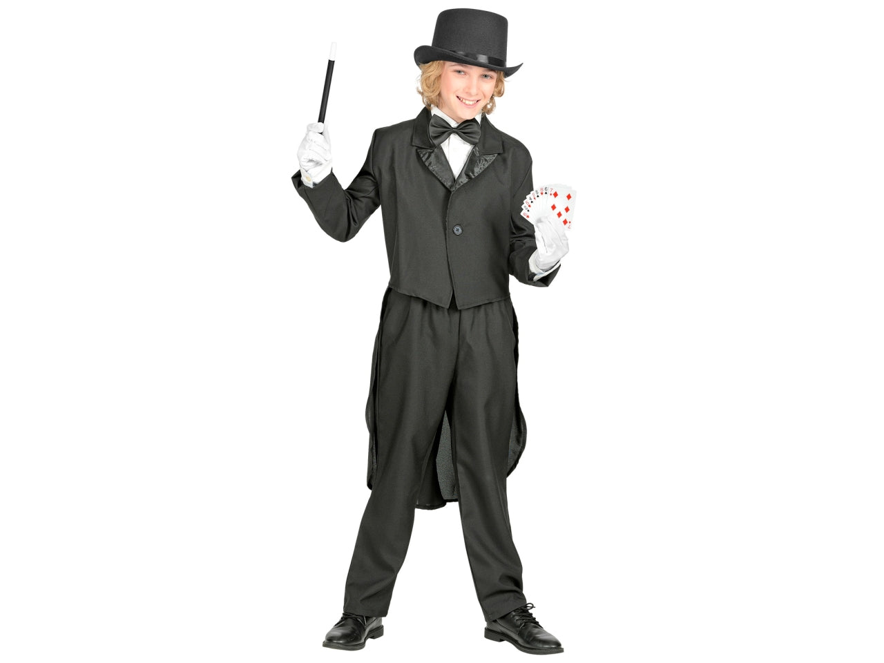 Set da mago - il set comprende cilindro, guanti e bacchetta magica