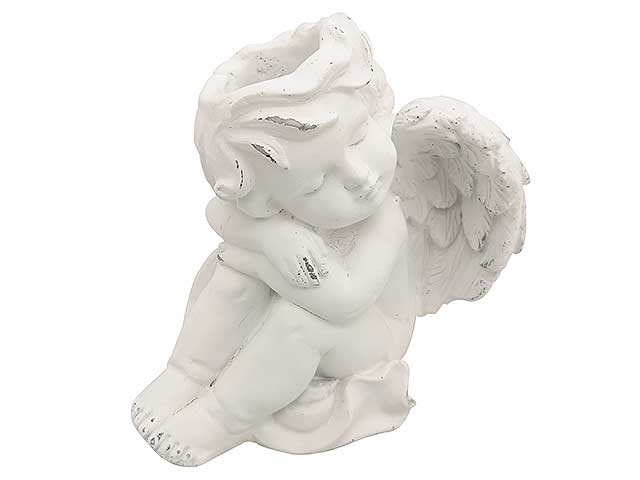 Cache pot angelo bianco h23,5cm 55709w