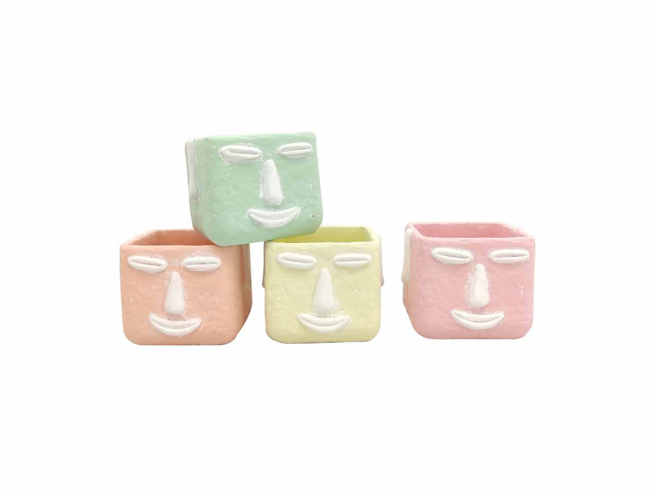 Vaso faccina 12,5x12 h10cm 47140