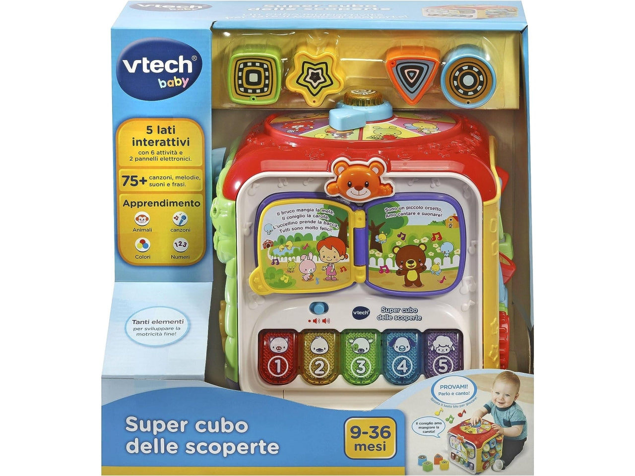 Vtech baby super cubo delle scoperte interattivo