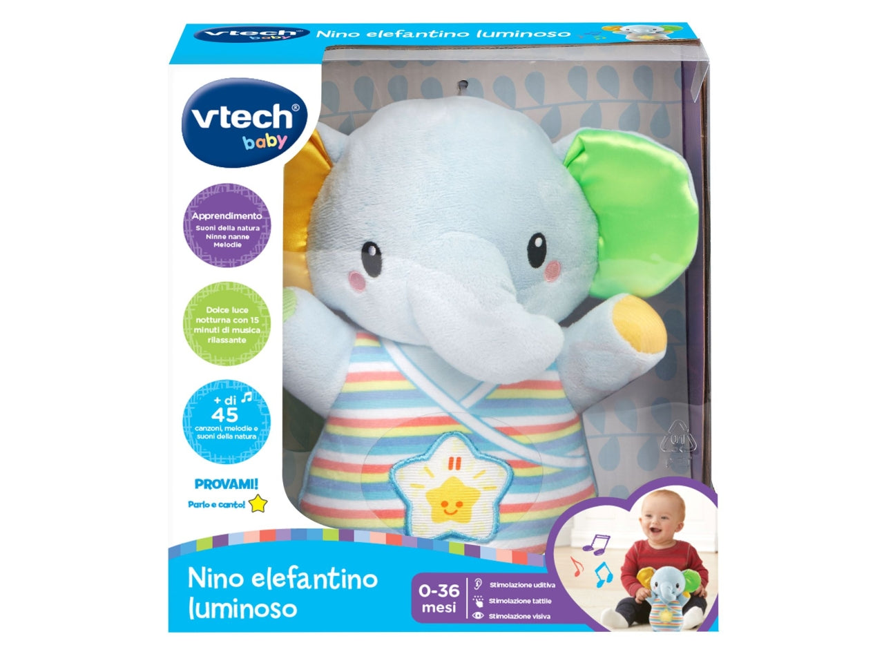 Nino elefantino luminoso