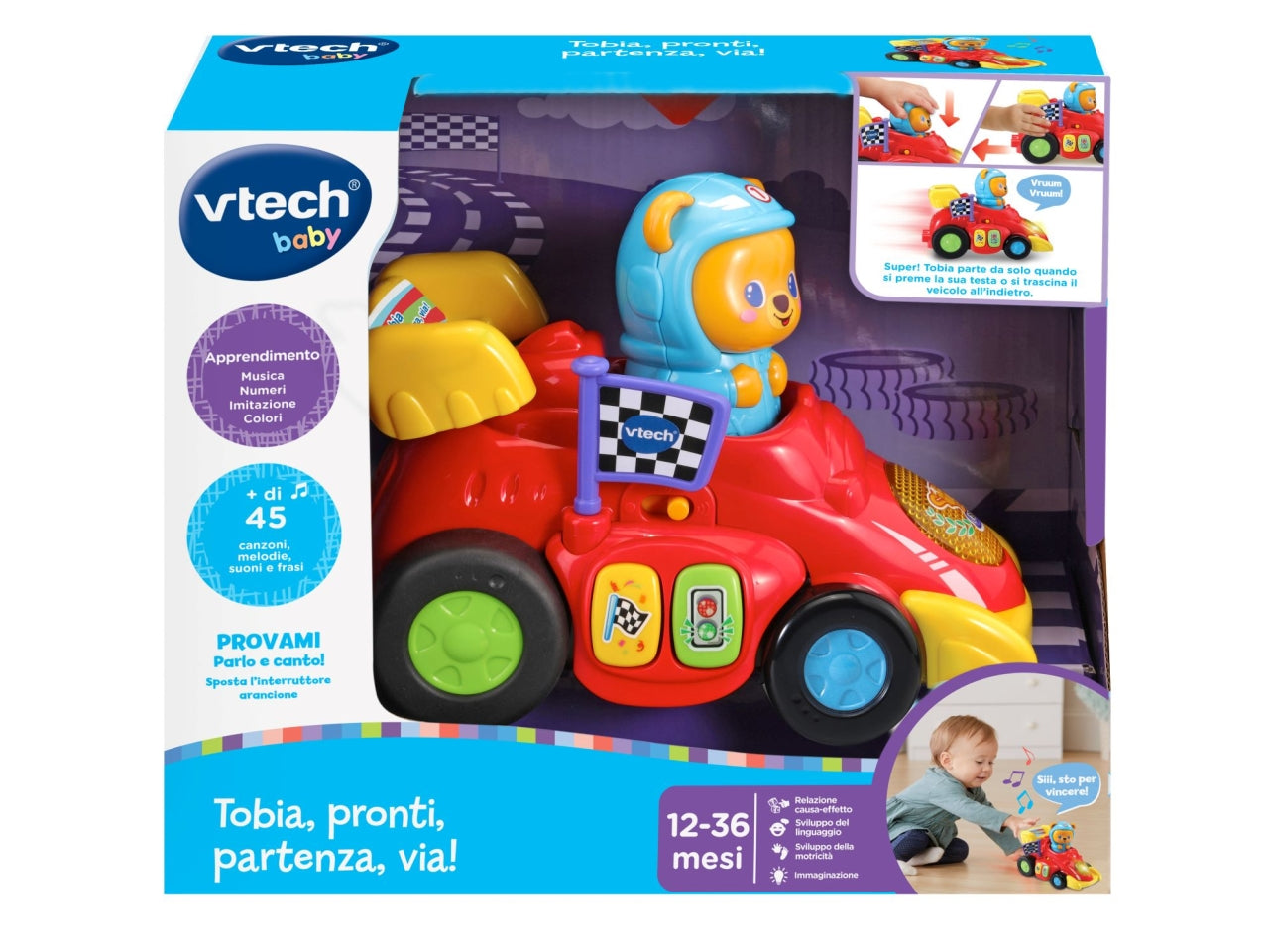 Tobia, pronti, partenza, v