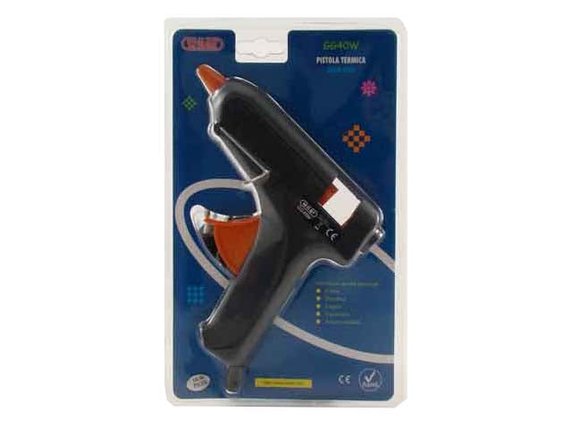 Pistola a caldo wiler colla a caldo 15w per colla stick da 11 mm colore nero 155x30x140 mm