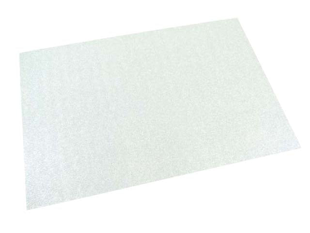 Carta crepla wiler foglio eva foam glitter, gomma espansa argento 40x60cm 2 mm