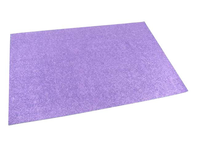 Carta crepla wiler foglio eva foam glitter, gomma espansa lavanda 40x60cm 2 mm