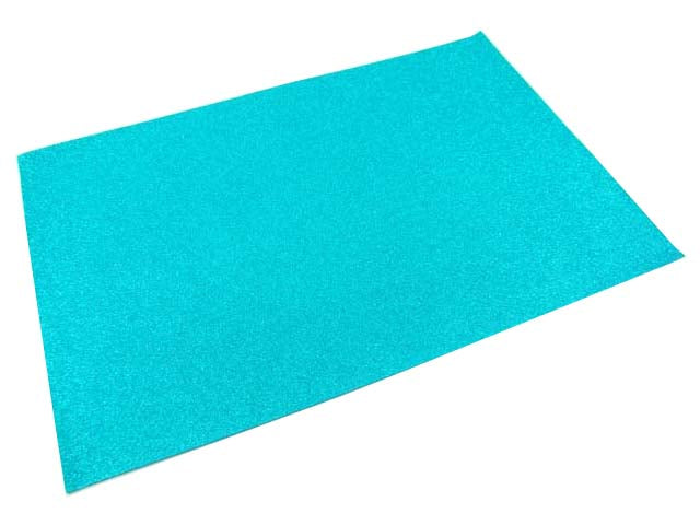 Gomma crepla wiler foglio eva foam glitter, gomma espansa azzurro 40x60cm 2 mm
