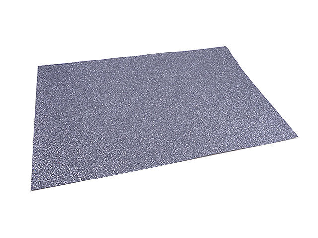 Gomma crepla wiler foglio eva foam glitter, gomma espansa grigio scuro 40x60cm 2 mm