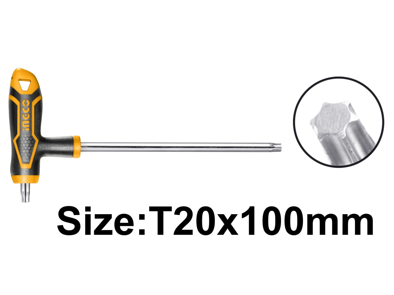 Chiave torx a T, Igco, 20x100mm, con impugnatura antiscivolo: affidabilità e grip per professionisti