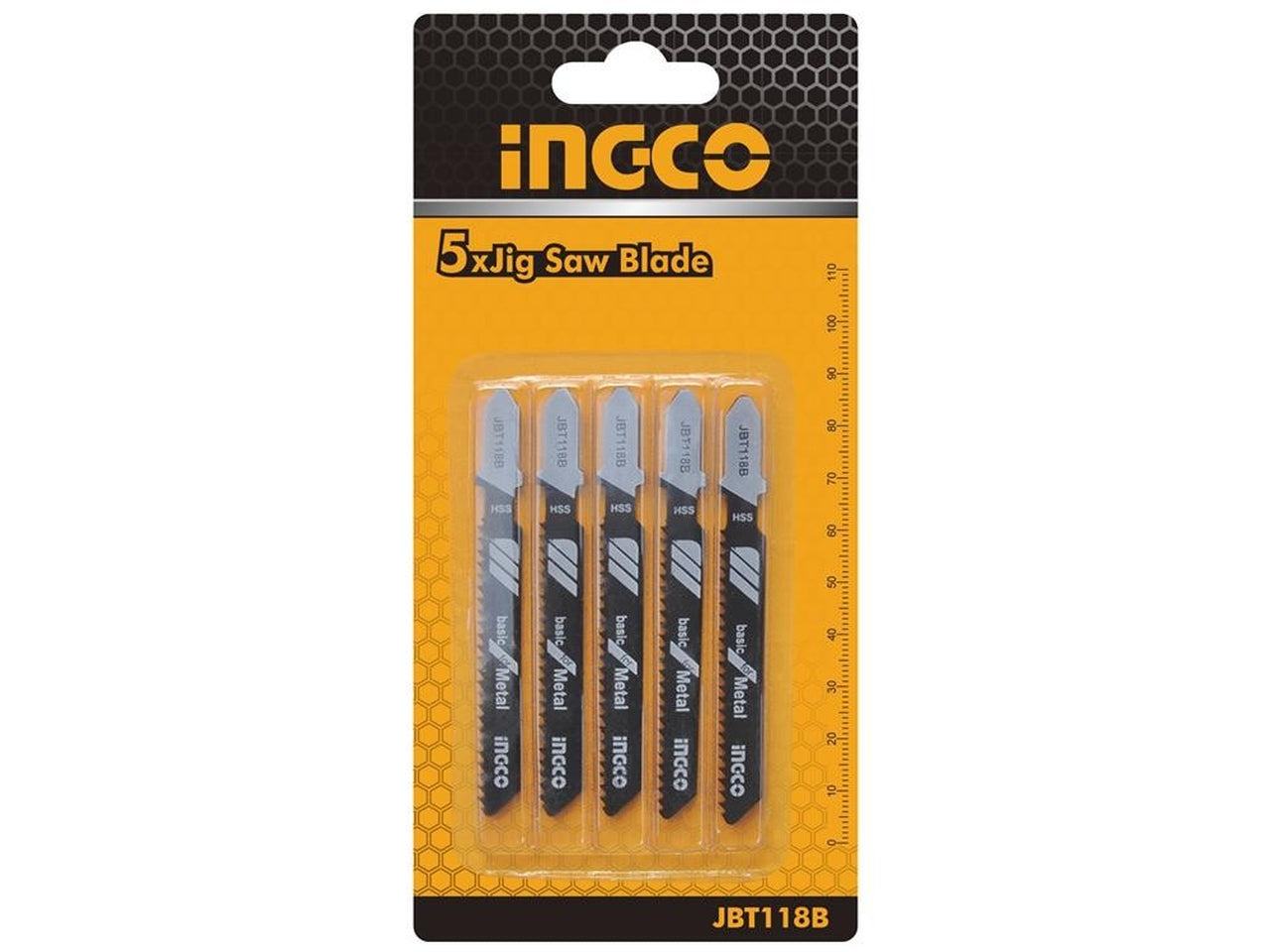 Set di 5 lame per seghetto alternativo in metallo da 50mm - Ingco, tagli precisi sul metallo