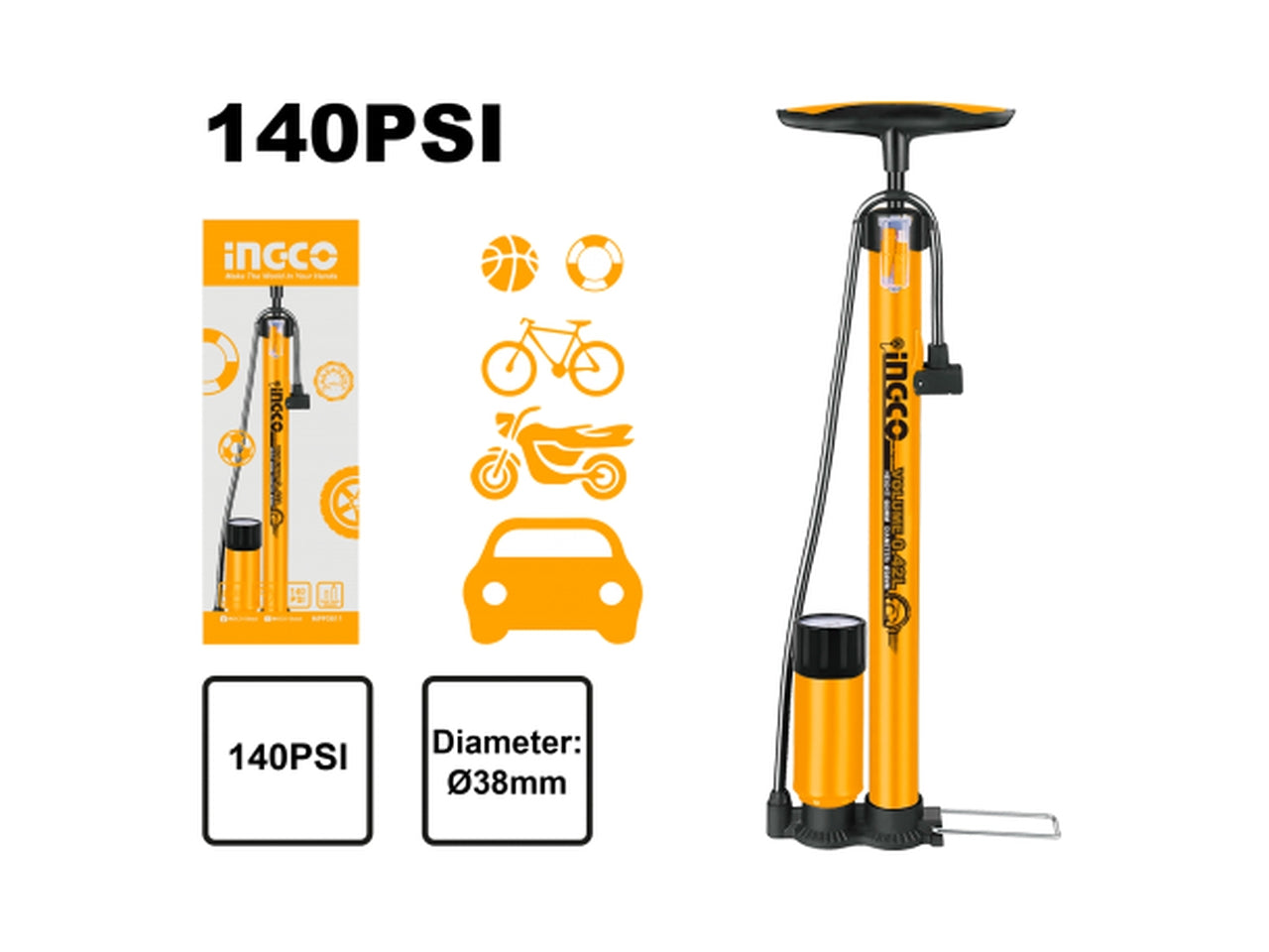 Pompa manuale con manometro