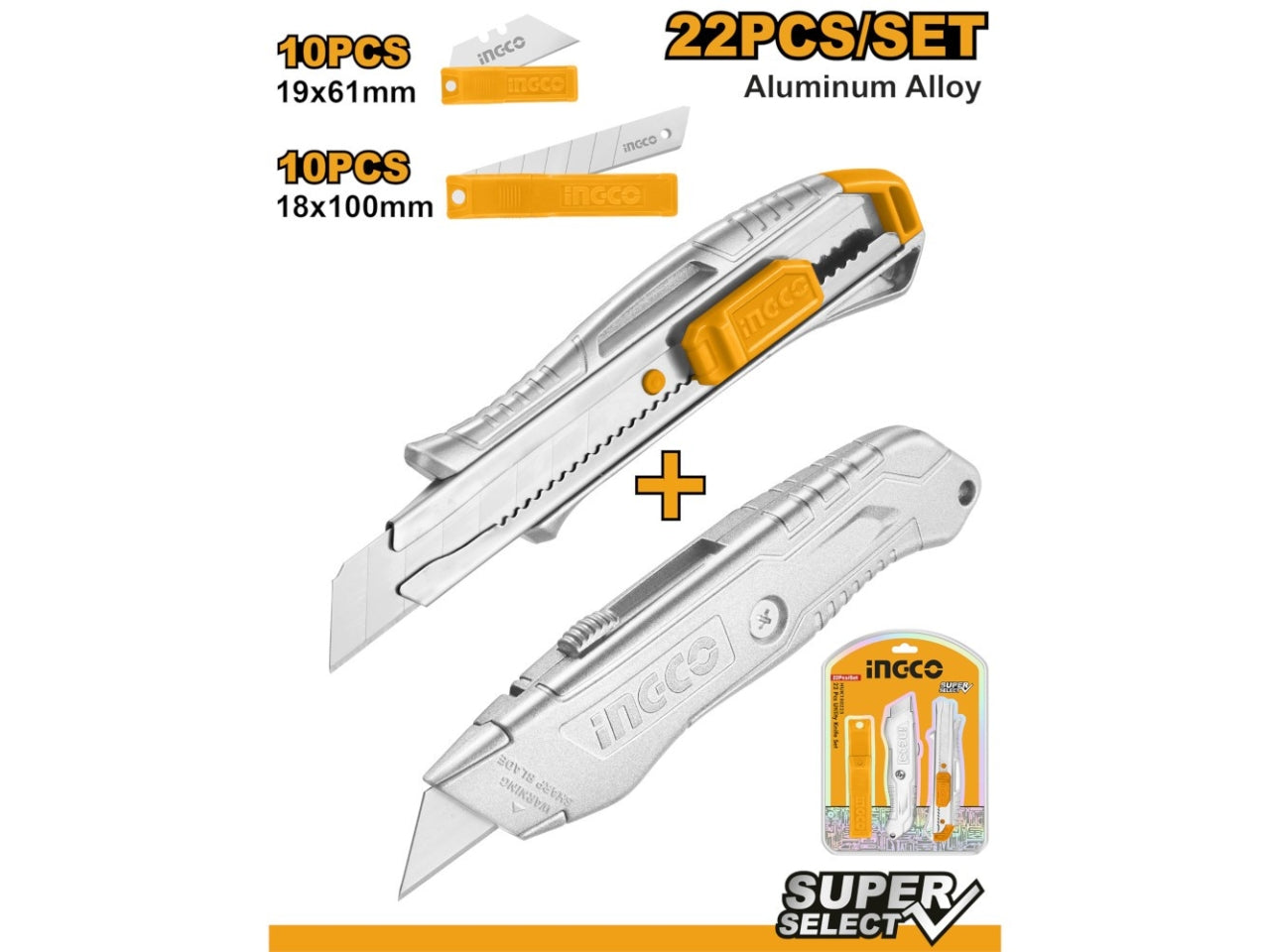 Cutter + lame ricarica set da 2