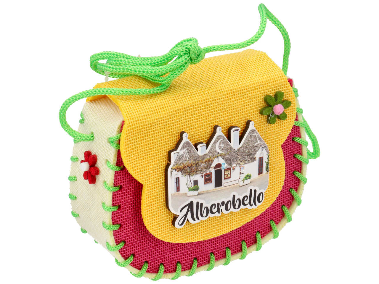 Borsa stoffa Alberobello multicolor poliestere 14x11x5,5 cm - Zambiasi