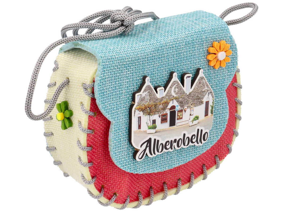 Borsa stoffa Alberobello multicolor poliestere 14x11x5,5 cm - Zambiasi