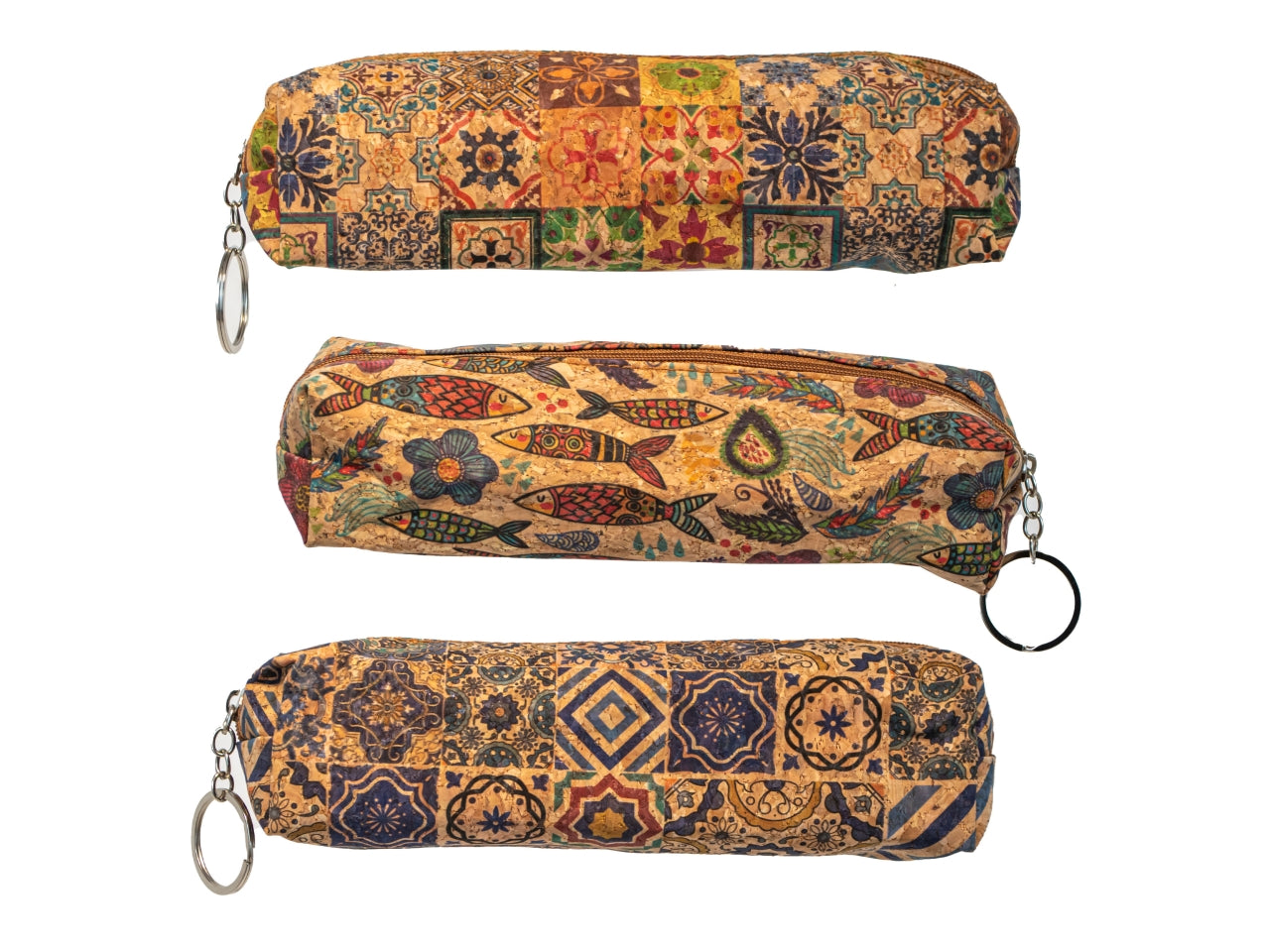 Portaoggetti stoffa effetto sughero