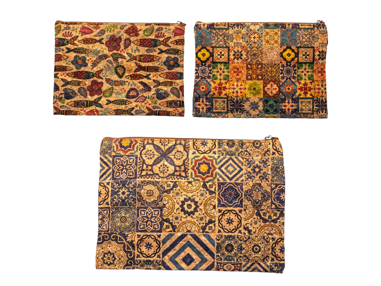 Portaoggetti stoffa effetto sughero