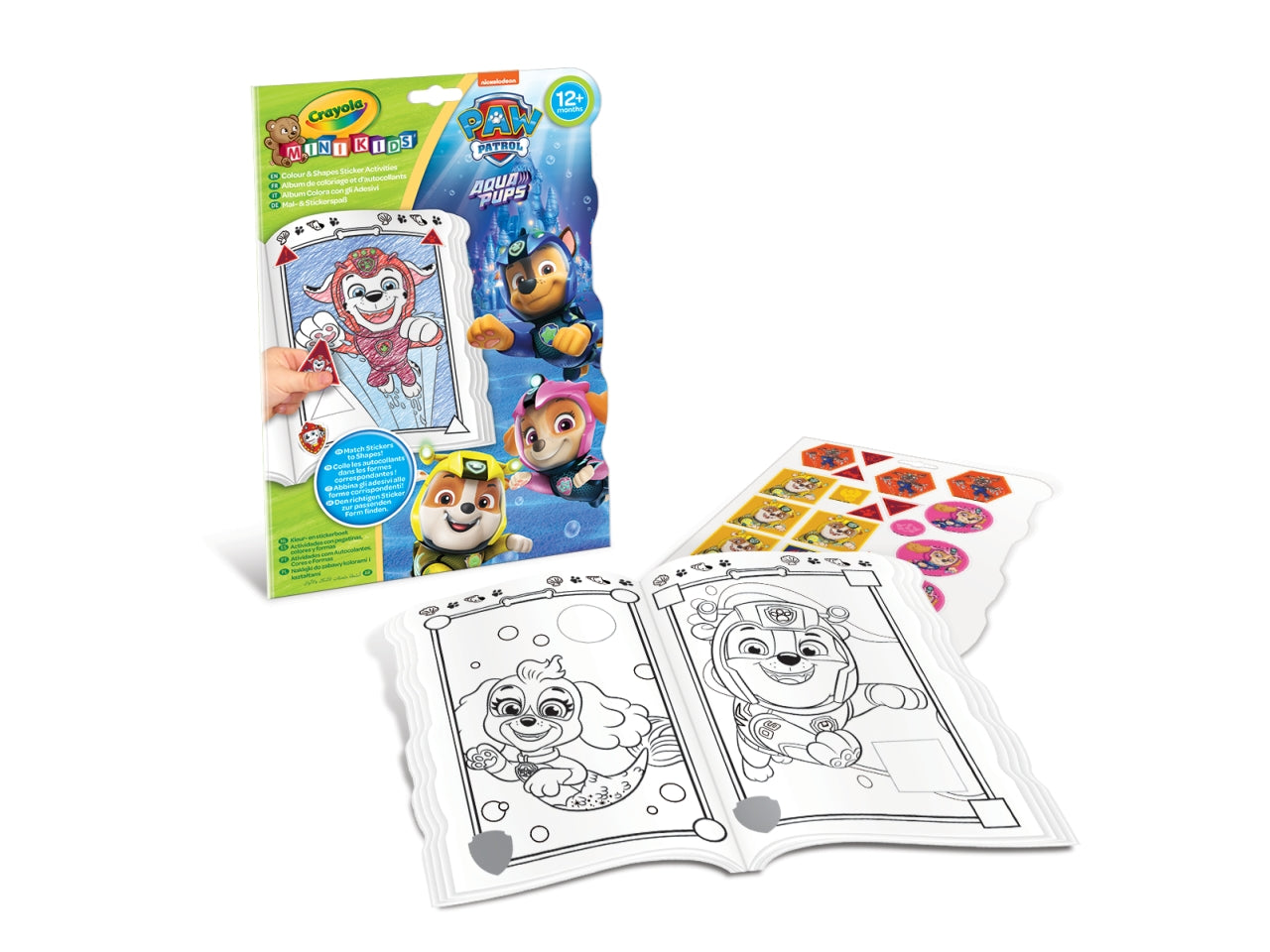 Album Attività con Adesivi Crayola Paw Patrol