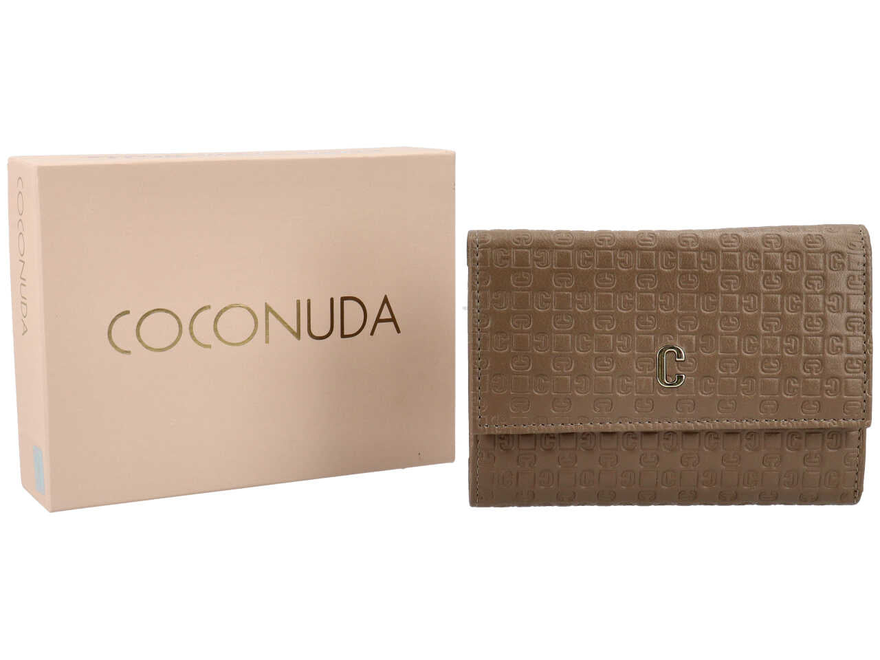 Portafoglio donna coconuda taupe
