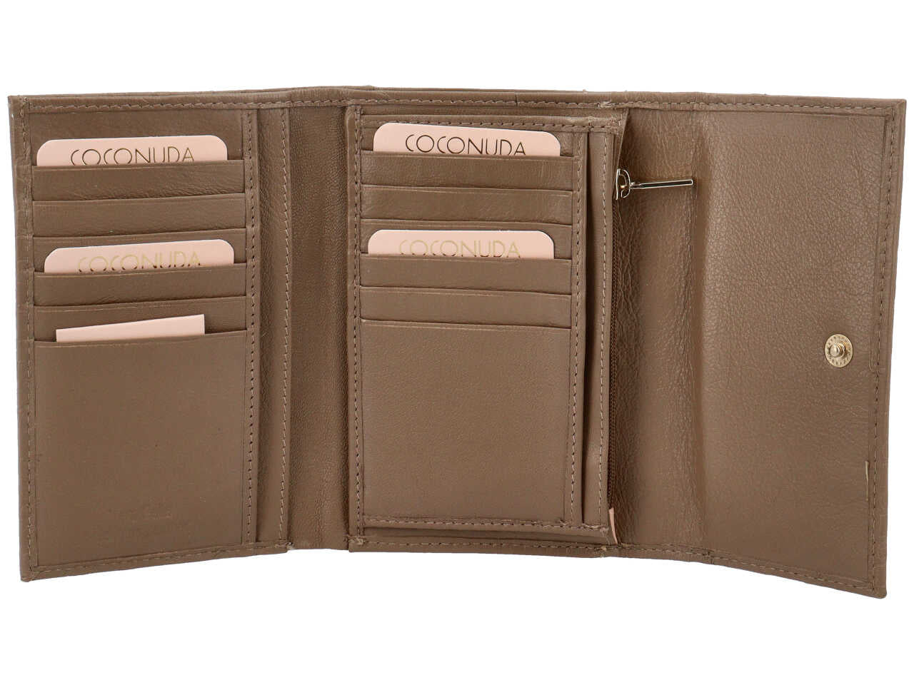 Portafoglio donna coconuda taupe