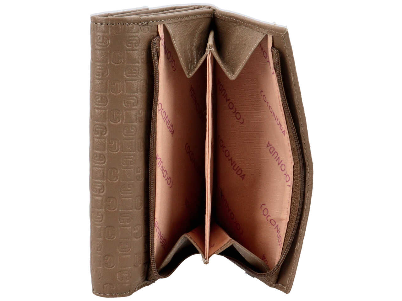 Portafoglio donna coconuda taupe
