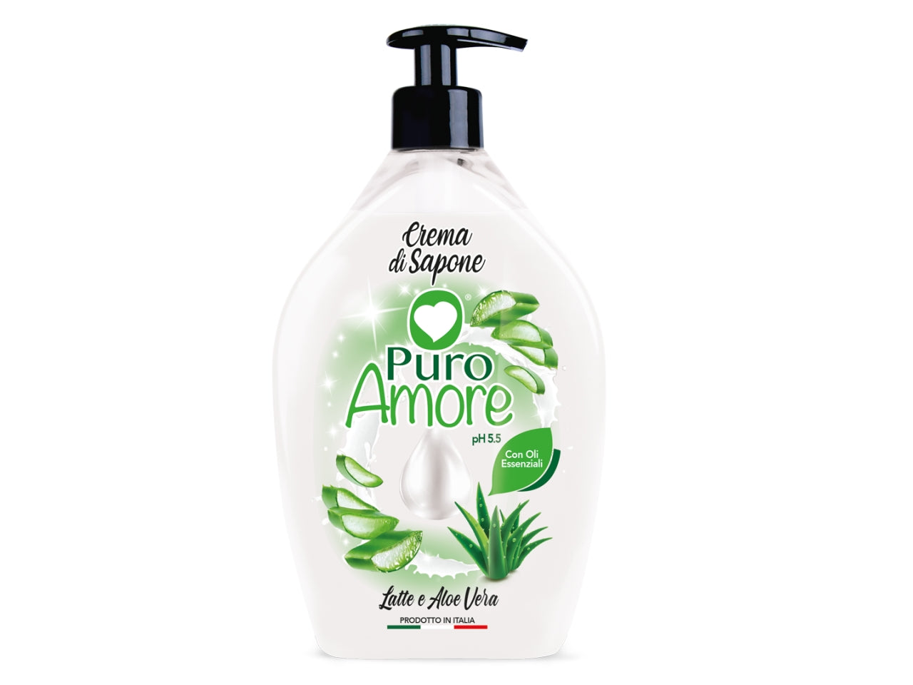 Puro amore sapone liquido 750ml latte e aloe $