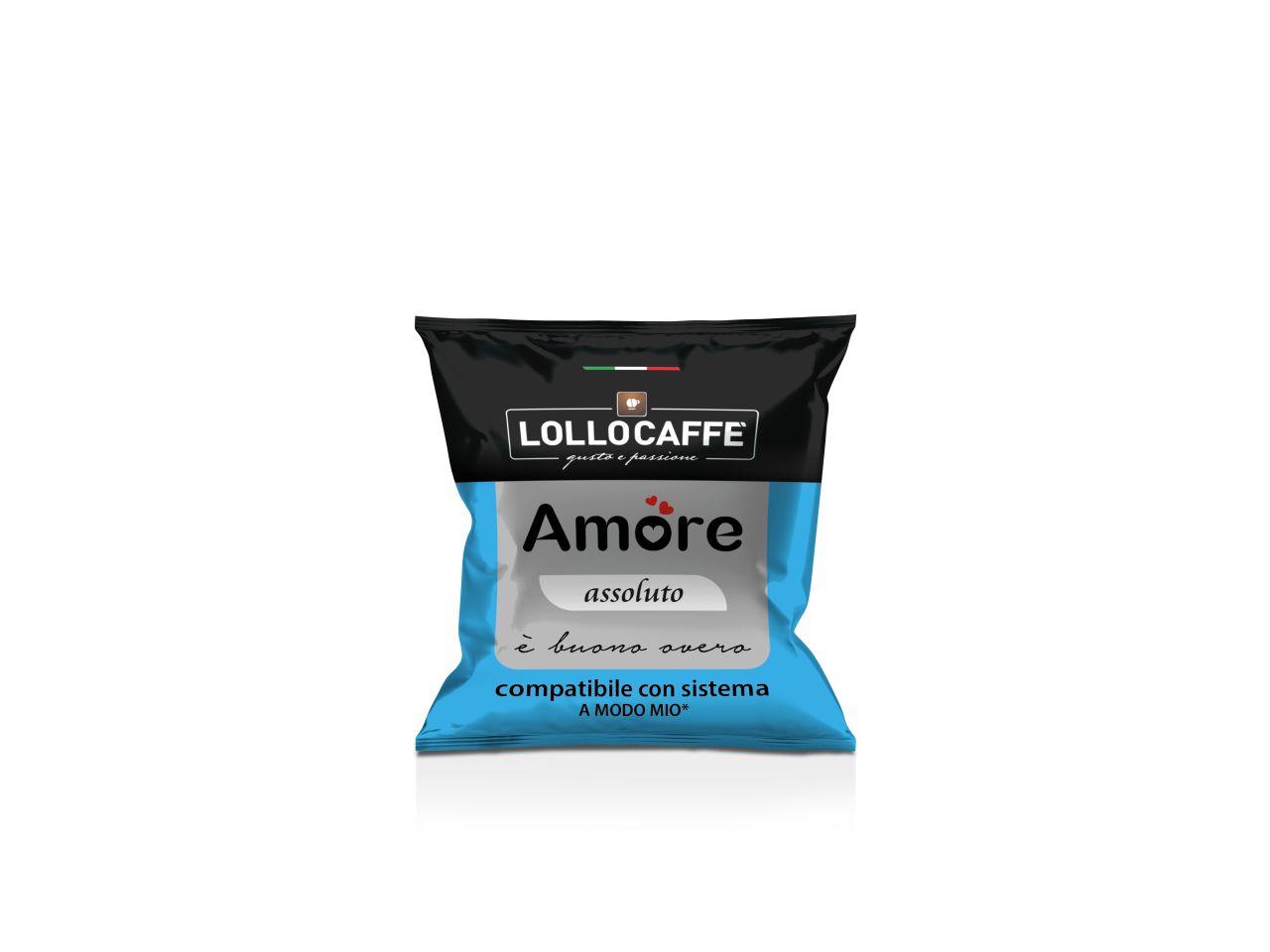 Lollocaffe' linea assoluto 30 capsule compatibile con sistema a modo mio
